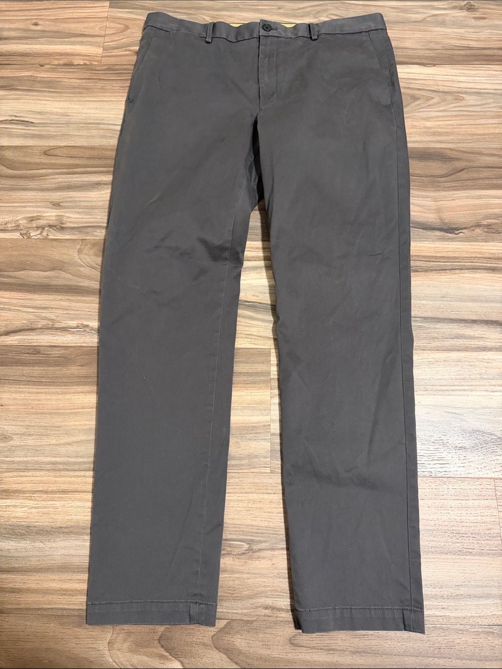 Banana Republic Rapid Movement Chino Mens 36x34 Grey Slim Fit Stretch Pants